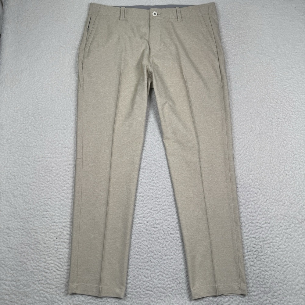 Tommy Bahama On Par Island Zone Flat Front Pants Mens 36x30 Wicking Stretch EUC